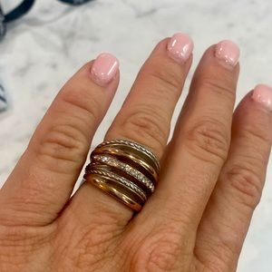 Brand new with tags! Brighton silver and gold stackable-style ring.